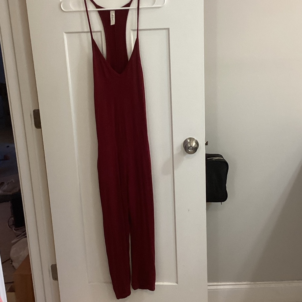 Mahina Burgundy Jumpsuit